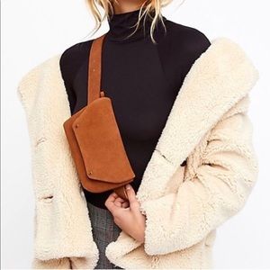 Free People Leather Cecile Bum Bag Belt Fanny Pack